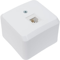 Телефонная розетка Systeme Electric (Schneider Electric) Этюд, белый TELA-001B