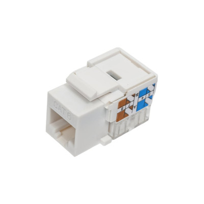 Модуль Keystone NETLAN категория 6, RJ45/8P8C, неэкранированный, белый, 10шт. EC-UKJ-UE2-WT-10