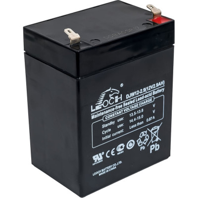 Аккумулятор для ИБП Leoch DJW12-2.9 12В, 2.9 Ач УТ-00001277