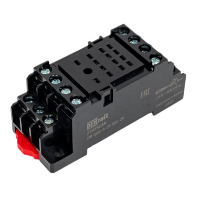 Разъем для крепления на DIN-рейку DEKraft РР-102, 4 конт., (3-5) А, IP 20 23955DEK