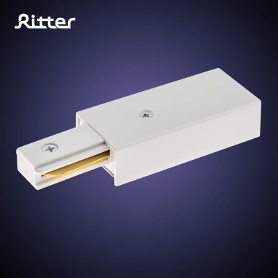 Прямой коннектор питания для шинопровода RITTER Artline пластик/медь белый 59755 5