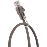 Шнур NIKOMAX U/UTP 4 пары, Кат.5e, 2хRJ45/8P8C, T568B, 7x0,175мм, LSZH, серый, 0,5м NMC-PC4UD55B-ES-005-C-GY