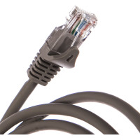 Шнур NIKOMAX U/UTP 4 пары, Кат.5e, 2хRJ45/8P8C, T568B, 7x0,175мм, LSZH, серый, 1,5м NMC-PC4UD55B-ES-015-C-GY