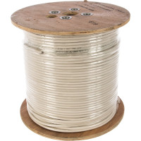 Коаксиальный кабель NETLAN RG-6, внутренний, PVC, белый, 305м EC-C2-32123A-WT-3