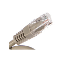 Шнур NETLAN U/UTP 4 пары, категория 6, PVC, серый, 0,5м, 10шт. EC-PC4UE55B-BC-PVC-005-GY-10