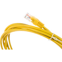 Шнур NETLAN U/UTP 4 пары, категория 5e, PVC, желтый, 3м, 10шт. EC-PC4UD55B-BC-PVC-030-YL-10