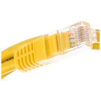 Шнур NETLAN U/UTP 4 пары, категория 5e, PVC, желтый, 1,5м, 10шт. EC-PC4UD55B-BC-PVC-015-YL-10