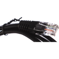 Шнур NETLAN U/UTP 4 пары, категория 5e, PVC, черный, 1,5м, 10шт. EC-PC4UD55B-BC-PVC-015-BK-10