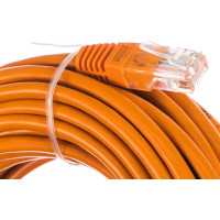 Шнур NETLAN U/UTP 4 пары, категория 5e, PVC, оранжевый, 10м, 5шт. EC-PC4UD55B-BC-PVC-100-OR-5