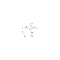 Профильный гарнитур HOPPE E1310/3346Denver PZ92 F69 нержавеющая сталь под цилиндр 65573