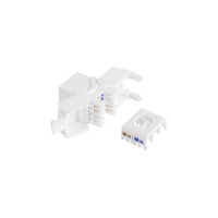 Модуль Keystone NIKOMAX категория 6, RJ45/8P8C, белый NMC-KJUE2-ET-WT