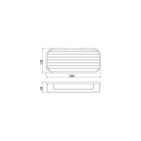 Овальная решетка Veragio BASKET L290хP130хh55 мм, бронза VR.GFT-9049.BR