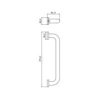 Поручень для ванны Veragio GIFORTES L35 см, прямой, бронза VR.GFT-9027.BR