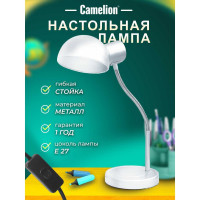Настольный светильник Camelion, KD-306, C01, белый, 220V, 40W, E27 10998