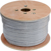 Кабель F/UTP NETLAN 10 пар, Кат.5, одножильный, медный, PVC, серый, 305м EC-UF010-5-PVC-GY-3