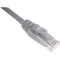 Шнур NIKOMAX, U/UTP 4 пары, Категория 5e, 7х0,205 мм, серый, 0,15м NMC-PC4UD55B-001-C-GY