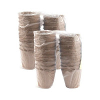 Набор торфяных горшочков ЛЕТО диам. 80 мм, высота 80 мм, 20х2 шт. 91981