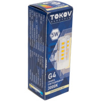Светодиодная лампа TOKOV ELECTRIC 5Вт Capsule 3000К G4 220-240В TKE-G4-5-3K