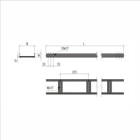 Лестничный лоток Система КМ 50x200x1,2 L3000 мм LO1002 LL50-200-1.2-3000