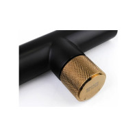 Настенный смеситель Bronze de Luxe AVANTGARDE черный/ розовое золото 2021MH