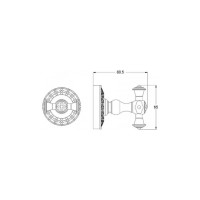 Двойной крючок BRONZE DE LUXE WINDSOR K25205