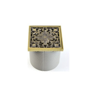 Насадка с рамкой и дизайн-решеткой BRONZE DE LUXE Цветок 21975