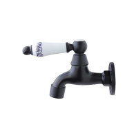 Сливной кран BRONZE DE LUXE черный, насадка-рассекатель 21988/1