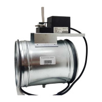 Заслонка регулирующая круглая TKD160-02DN/24V 160 мм с реверсивным электроприводом 2Нм, 24В, управление открыто/закрыто TECHNO 550162