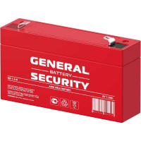 Аккумуляторная батарея General Security GS1.3-6 6В, 1.3 Ач УТ-00001372