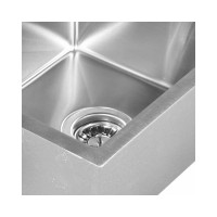 Комплект мойка для кухни из нержавеющей стали WISENT со смесителем wws4050 (40x50см) WS34050/WGER013/W4998-4