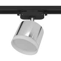 Трековый светильник RITTER Artline поворотный цилиндр 85x70mm GX53 230В алюминий/пластик хром 4м2 59863 7
