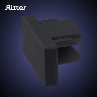 Трековая заглушка торцевая RITTER Artline пластик черный 23120 6