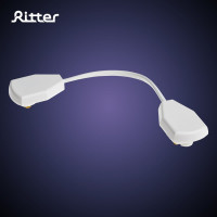 Трековый гибкий коннектор RITTER для соединения шинопровода Artline пластик/медь белый 59753 1