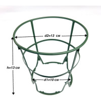 Поддержка для растений Профитт круглая, диаметр 10-13 см, высота 13 см, 10 шт. 1893126