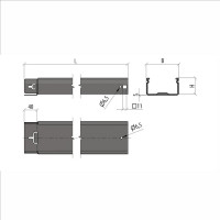 Неперфорированный лоток Система КМ 100x200x0,8 L3000 мм Быстрый монтаж ПЛЮС PL0368 LNplus100-200-0.8-3000
