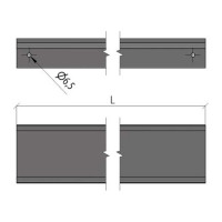 Неперфорированный лоток Система КМ 80x300x0,8 L3000 мм Стандарт ПЛЮС INOX304 PL5348 LNEplus80-300-0.8-3000 INOX304
