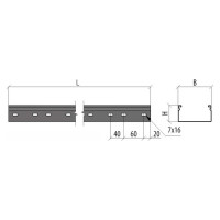 Перфорированный лоток Система КМ 80x500x1,2 L3000 мм Стандарт ПЛЮС INOX304 LPEplus80-500-1.2-3000 INOX304