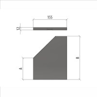 Крышка левого переходника Система КМ 150-300 мм LO6685 KPD150-300-L