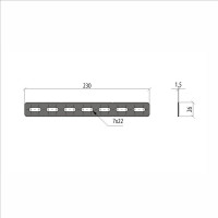 Соединитель Система КМ перфорированный LO0671 PSP