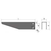 Консоль без опоры Система КМ 100 мм INOX304 LO3344 KBO100 INOX304