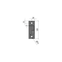 Сварная консоль Система КМ 100 мм INOX304 LO10382 KS100 INOX304