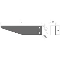 Консоль без опоры Система КМ 500 мм INOX304 LO6334 KBO500 INOX304