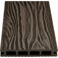 Доска террасная Groentec 145-22-3000 шовная пустотелая с тиснением 3d ш венге (3м) дпк TDEWP3D 145-22-3000