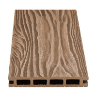 Доска террасная Groentec 145-22-3000 шовная пустотелая с тиснением 3d ш дуб (3м) дпк TDEОP3D 145-22-3000