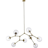 Подвесная люстра ST luce золотистый/прозрачный e14 8x40w, SL1506.203.08