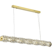 Подвесной светильник ST luce золотистый/прозрачный led 1x30w, SL6010.203.30