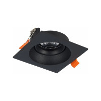 Встраиваемый светильник ALMA LIGHT (комплект 4шт) черный, матовый gu10 1x50w l94xw94xh40, без лампы, ALD00133BK-SQ-GU10.1x50W_4