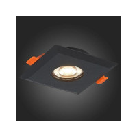 Встраиваемый светильник ALMA LIGHT черный, матовый gu10 1x50w l94xw94xh25, без лампы, ALD00125BK-MK1-GU10.1x50W