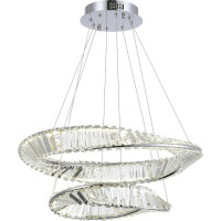 Подвесной светильник ST luce хром/прозрачный led 1x52w 4000k, SL6204.101.02