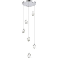 Подвесной светильник ST luce хром/прозрачный led 6x3w 3000k, SL6114.103.06